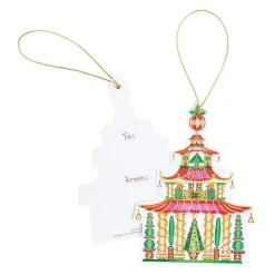 Christmas Pagoda Decorative Die-Cut Gift Tags - 4 Per Package