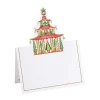 Christmas Pagodas Die-Cut Place Cards - 8 Per Package