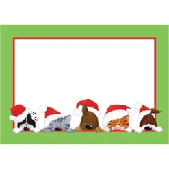 Christmas Peek A Boo Self-Adhesive Labels - 12 Per Package
