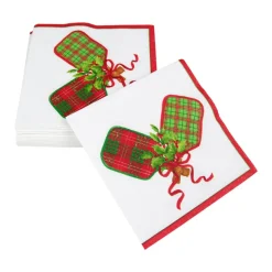 Christmas Pickleball Cocktail Napkins - 20 Per Package
