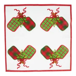 Christmas Pickleball Cocktail Napkins - 20 Per Package