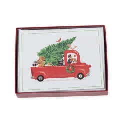 Christmas Pickup Truck Classic Boxed Christmas Cards - includes 15 cards & envelopes