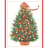 Christmas Tree Embossed Large Boxed Christmas Cards - includes 10 cards & envelopes