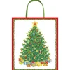 Christmas Tree Large Gift Bag 10"L x 4.75"W x 11.75"H - includes 1 bag