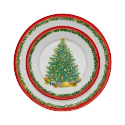 Christmas Tree Paper Dinner Plates - includes 8 Paper Dinner Plates