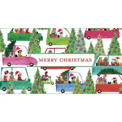 Christmas Tree Shopping Greeting Cards - 1 Greeting Card & 1 Envelope