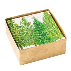 Christmas Tree with Lights Boxed Paper Cocktail Napkins - 40 Per Box