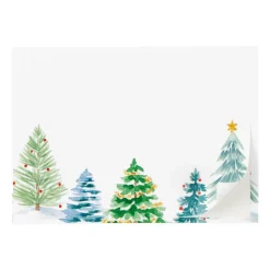 Christmas Trees Self-Adhesive Labels - 12 Per Package