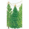 Christmas Trees with Lights Paper Guest Towel Napkins - 15 Per Package