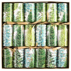 Christmas Trees with Lights Celebration Christmas Crackers - 6 Per Box