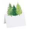 Christmas Trees with Lights Die-Cut Place Cards - 8 Per Package
