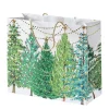 Christmas Trees with Lights Large Gift Bag - 4 Each