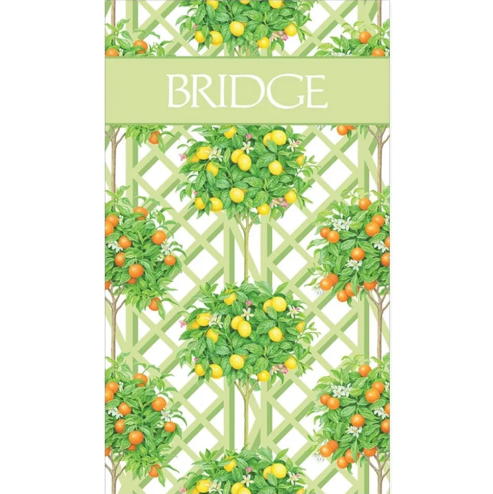 Citrus Topiaries Bridge Score Pad - 1 Each