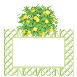 Citrus Topiaries Die-Cut Place Cards - 8 Per Package