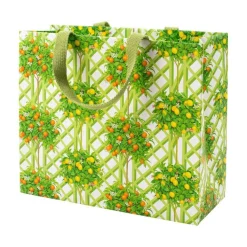 Citrus Topiaries Large Gift Bag in White - 1 Each
