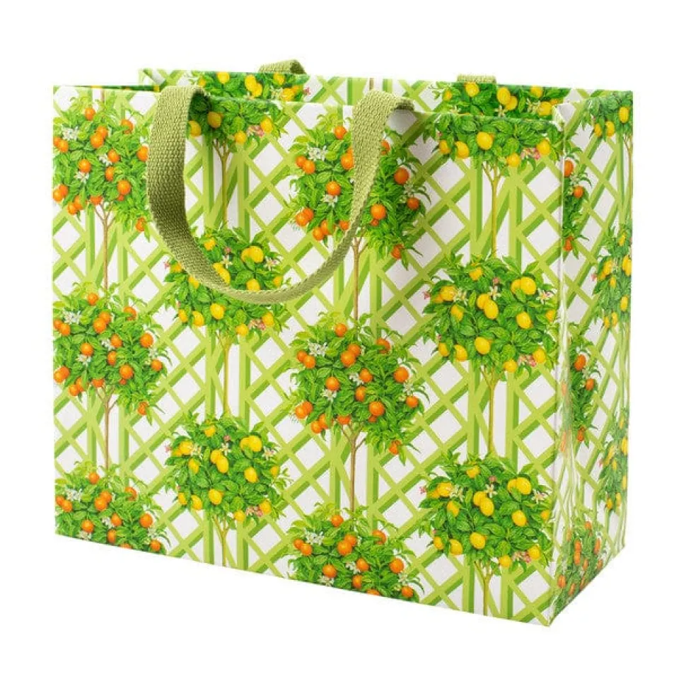 Citrus Topiaries Large Gift Bag in White - 1 Each