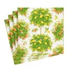 Citrus Topiaries Paper Cocktail Napkins in White - 20 Per Package
