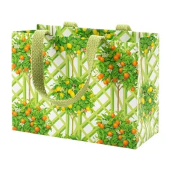 Citrus Topiaries Small Gift Bag in White - 1 Each