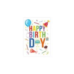 Classic Birthday - Set Of Six Greeting Cards And Envelopes