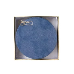 Classic Canvas Felt-Backed Coasters in Navy - 8 Per Box