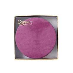 Classic Canvas Felt-Backed Coasters in Aubergine - 8 Per Box