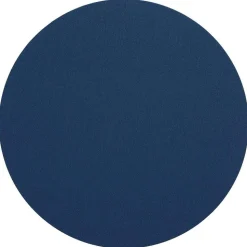 Classic Canvas Round Felt-Backed Placemat in Navy - 4 Each