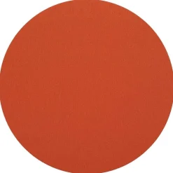 Classic Canvas Round Felt-Backed Placemat in Orange - 4 Each