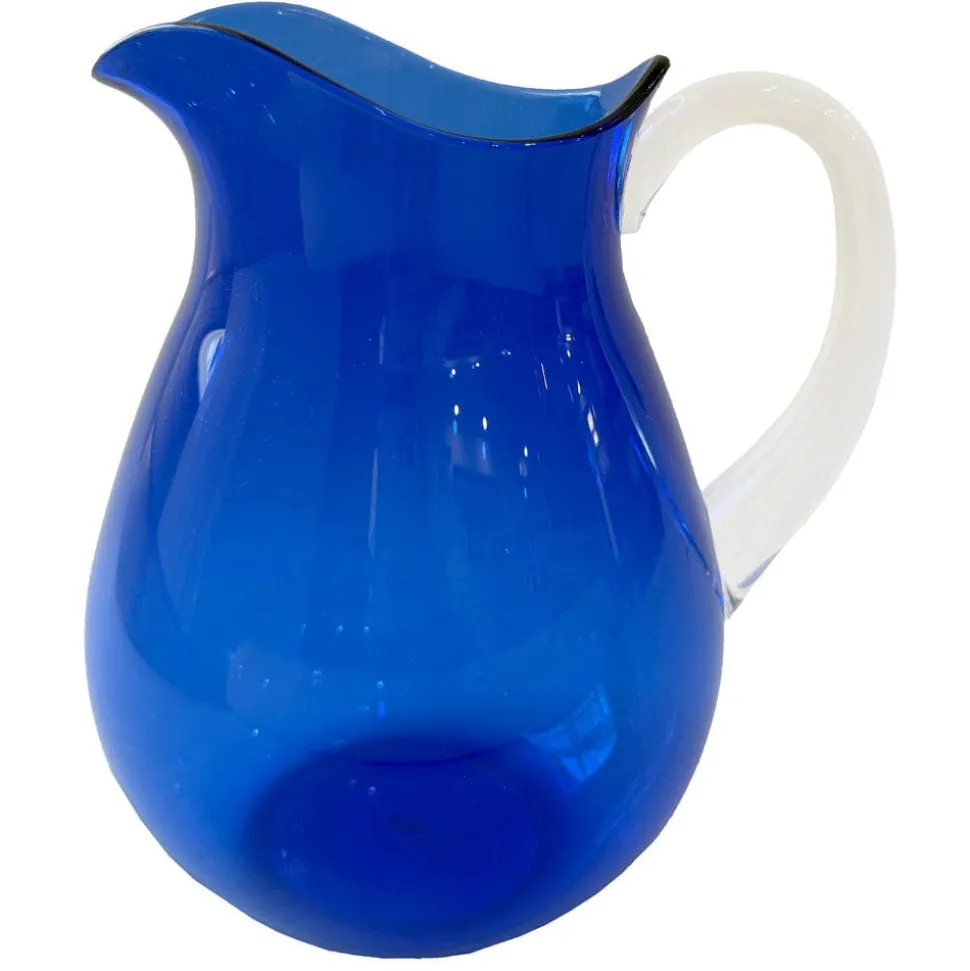 Cobalt Acrylic With Clear Handle Pitchers - includes 1 Pitchers