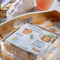 Cocktail Hour Boxed Paper Cocktail Napkins - 40 Per Box