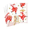 Cocktails with Santas Paper Cocktail Napkins - 20 Per Package