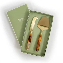 Coffee Resin Cheese Knife & Slicer - Set of 2