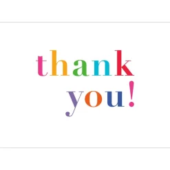 Colorful Thank You Thank You Notes - 8 Note Cards And Envelopes