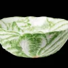 Compagnia Bowl in Green and White Leaf - Large