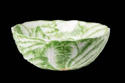 Compagnia Bowl in Green and White Leaf - Large