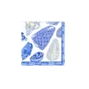 Coquillage Blue Cocktail Napkins - 20 Per Package