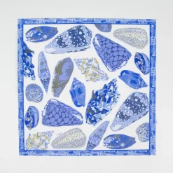 Coquillage Blue Cocktail Napkins - 20 Per Package