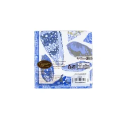 Coquillage Blue Cocktail Napkins - 20 Per Package