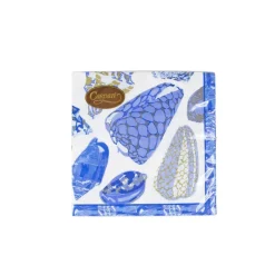 Coquillage Blue Luncheon Napkins - 20 Per Package