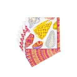 Coquillage Purple Cocktail Napkins - 20 Per Package