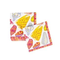 Coquillage Purple Cocktail Napkins - 20 Per Package