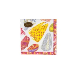 Coquillage Purple Cocktail Napkins - 20 Per Package