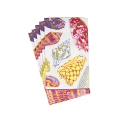 Coquillage Purple Guest Towel Napkins - 15 Per Package