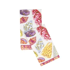 Coquillage Purple Guest Towel Napkins - 15 Per Package