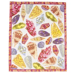 Coquillage Purple Guest Towel Napkins - 15 Per Package