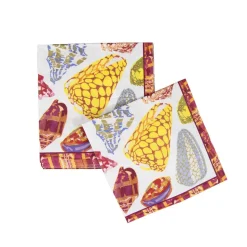 Coquillage Purple Luncheon Napkins - 20 Per Package