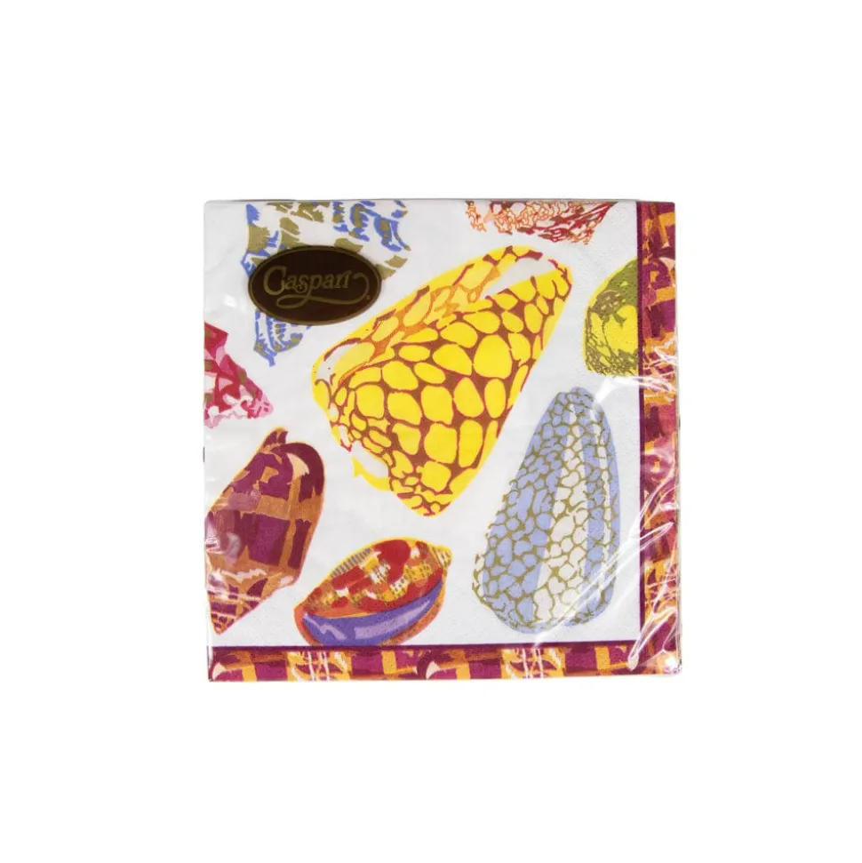 Coquillage Purple Luncheon Napkins - 20 Per Package
