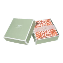Coral And Trellis Coral Boxed Cocktail Napkins - 40 Per Box