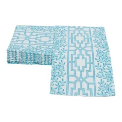 Coral And Trellis Robin's Egg Guest Towel Napkins - 15 Per Package