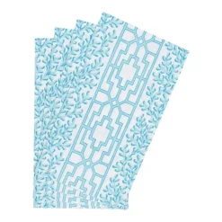 Coral And Trellis Robin's Egg Guest Towel Napkins - 15 Per Package