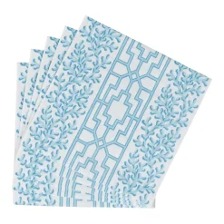 Coral And Trellis Robin's Egg Luncheon Napkins - 20 Per Package